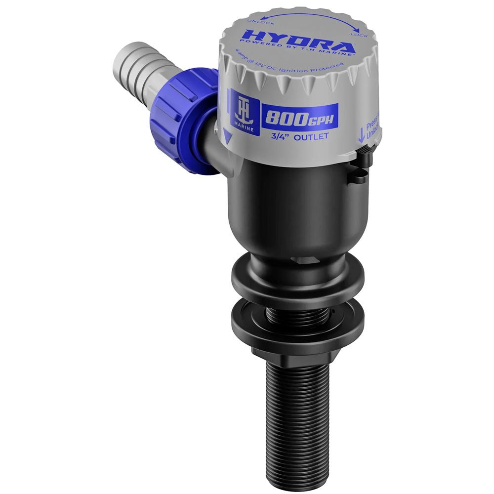T - H Marine HYDRA Livewell Pump - 800 GPH - 12V - Long Nozzle [PMP - LWL8 - DP] - Houseboatparts.com