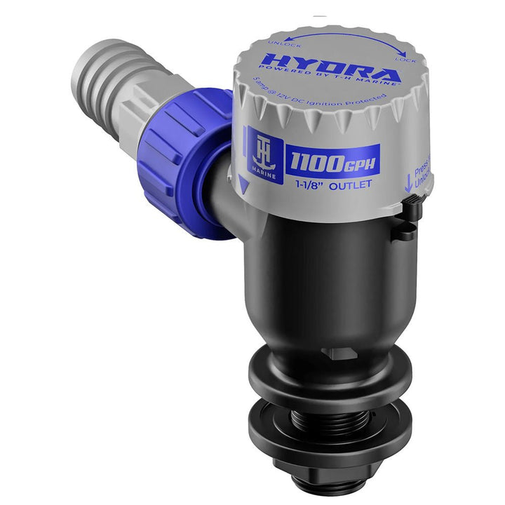 T - H Marine HYDRA Livewell Pump - 1100 GPH - 12V - Short Nozzle [PMP - LWS11 - DP] - Houseboatparts.com