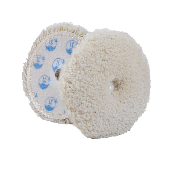 Lake Country Marine Wool Cutting Flat Pad - White - 6" x 1" [ML - 600 - FLAT - LC] - Houseboatparts.com