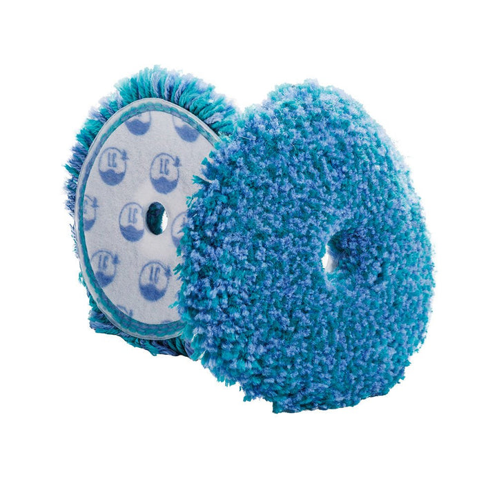 Lake Country Marine Blue/Teal Medium Cut Wool Flat Pad - 6" x 1" [ML - 900 - FLAT - LC] - Houseboatparts.com