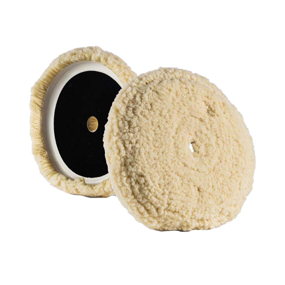 Lake Country Curved Edge 100% Steamed Twisted Wool Pad 7.5" x 1" [10 - 010 - LC] - Houseboatparts.com