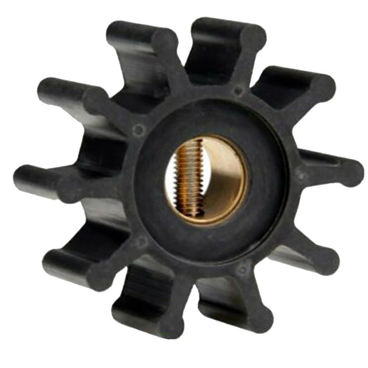 Jabsco Impeller Kit - Neoprene - 10 Blade - 2" Diameter x 7/8" Wide - Slotted Shaft Pin Drive - Brass Insert - 15/32" Shaft Diameter [18653 - 0001 - P] - Houseboatparts.com