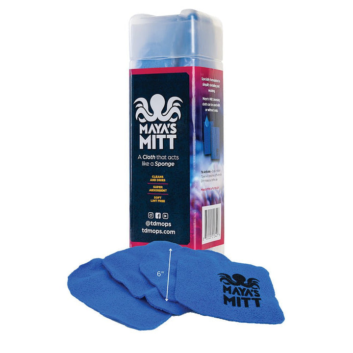TD Mop Maya's Mitt - Detailing Sponge Cloth - 6" x 6" *4 - Pack [MMSMALL] - Houseboatparts.com