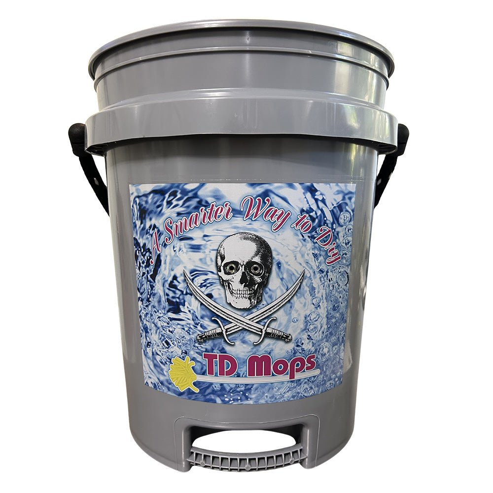 TD Mop TD Grip Bucket - Gray - 5 Gallon [GRAYGRIP] - Houseboatparts.com