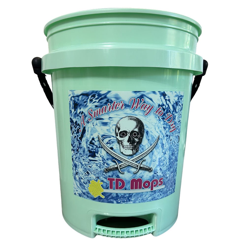 TD Mop TD Grip Bucket - Teal Green - 5 Gallon [GREENGRIP] - Houseboatparts.com