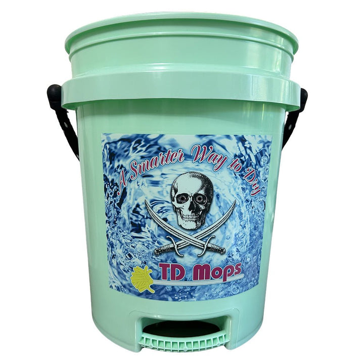 TD Mop TD Grip Bucket - Teal Green - 5 Gallon [GREENGRIP] - Houseboatparts.com