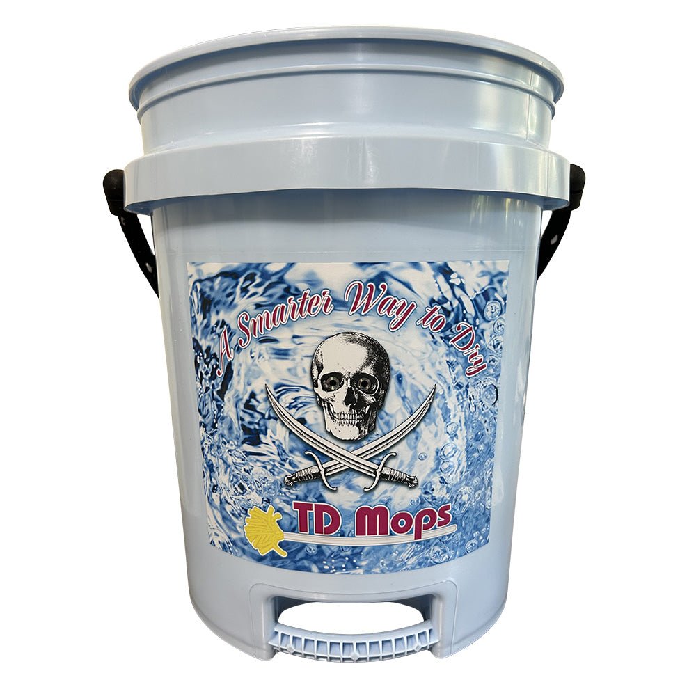 TD Mop TD Grip Bucket - Light Blue - 5 Gallon [BLUEGRIP] - Houseboatparts.com
