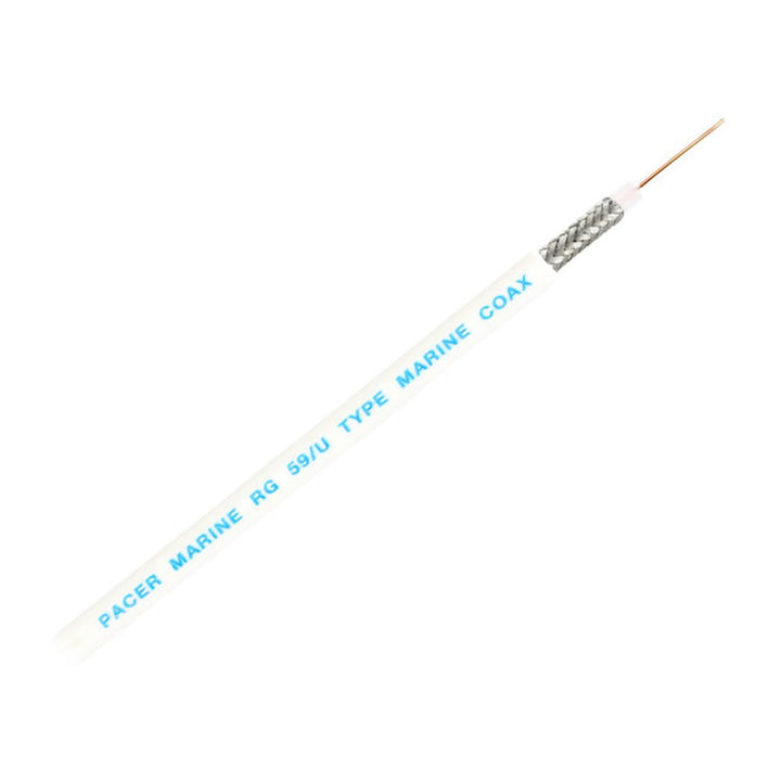 Pacer RG59UW Coax Cable - White - 200' [MRG59UW - 200] - Houseboatparts.com