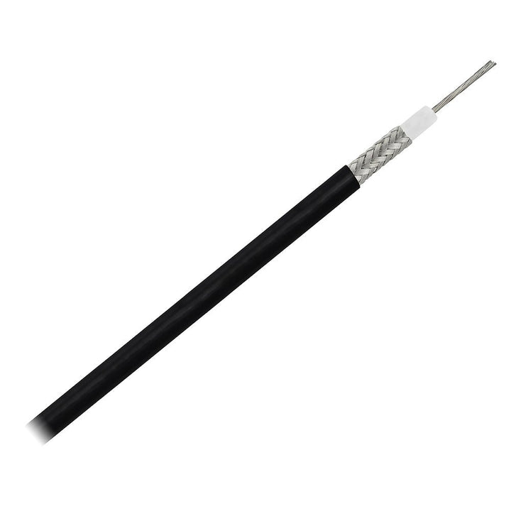Pacer RG58AU Coax Cable Stranded TV Cond TV Braid - Black Jacket - 200' [MRG58AU - 200] - Houseboatparts.com