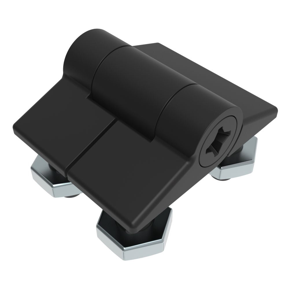 Southco Adjustable Torque Hinge, Symmetric Torque, Small Size, Acetal Copolymer, Natural, Black [E6 - 10 - 101 - 20] - Houseboatparts.com
