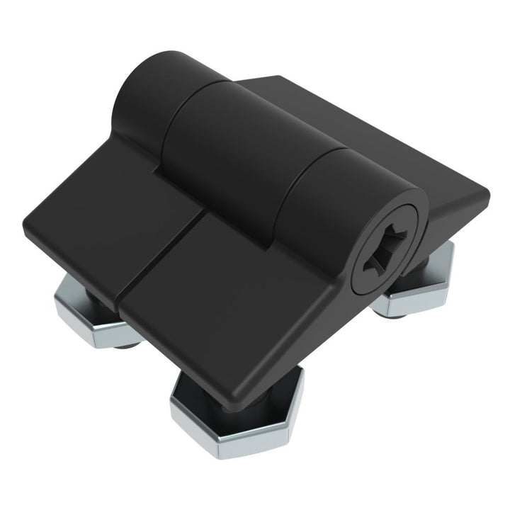 Southco Adjustable Torque Hinge, Symmetric Torque, Small Size, Acetal Copolymer, Natural, Black [E6 - 10 - 101 - 20] - Houseboatparts.com