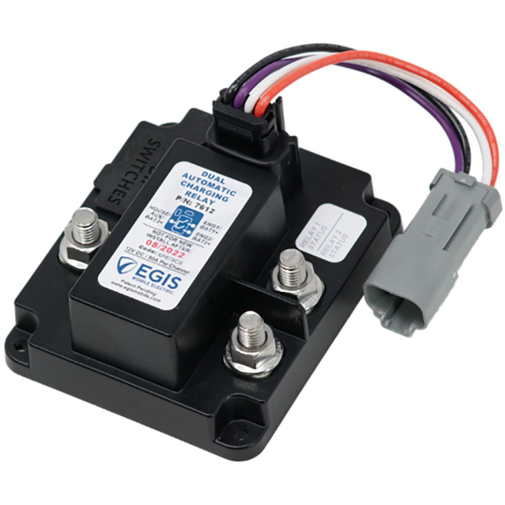 Egis Triple Battery Advanced Automatic Charging Relay (ACR) - 12V [7612] - Houseboatparts.com