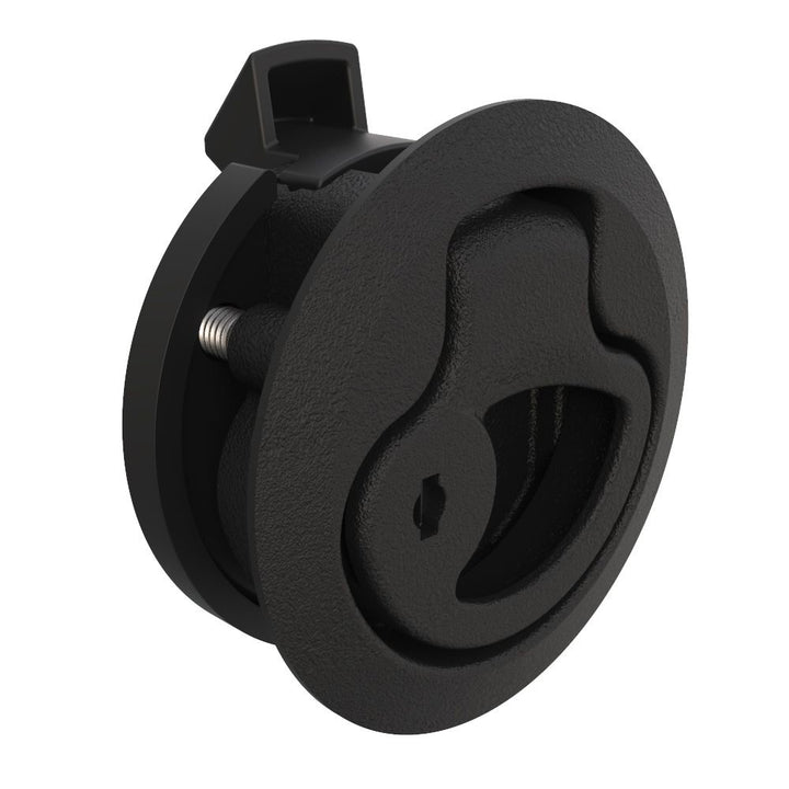 Southco Push - to - Close Latch, Medium Size, Key Locking, 17 - 22mm Grip, Plastic, Natural - Black [M1 - 44] - Houseboatparts.com