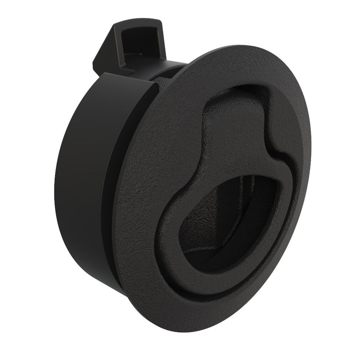 Southco Push - to - Close Latch, Medium Size, No Restriction, 7 - 12mm Grip, Plastic, Natural - Black [M1 - 62] - Houseboatparts.com