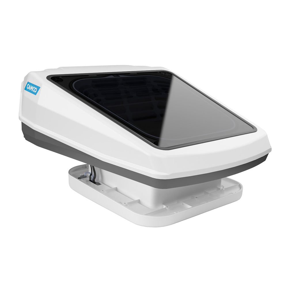 Camco Powered Roof Vent w/Skylight - White [40460] - Houseboatparts.com