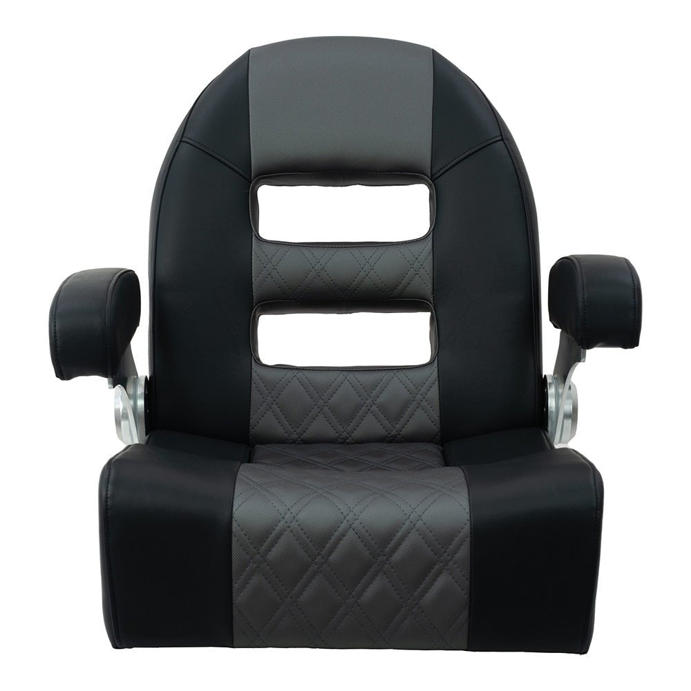 Springfield Console Helm Flip-Up - Black-Grey [1042035-BLK] - Houseboatparts.com
