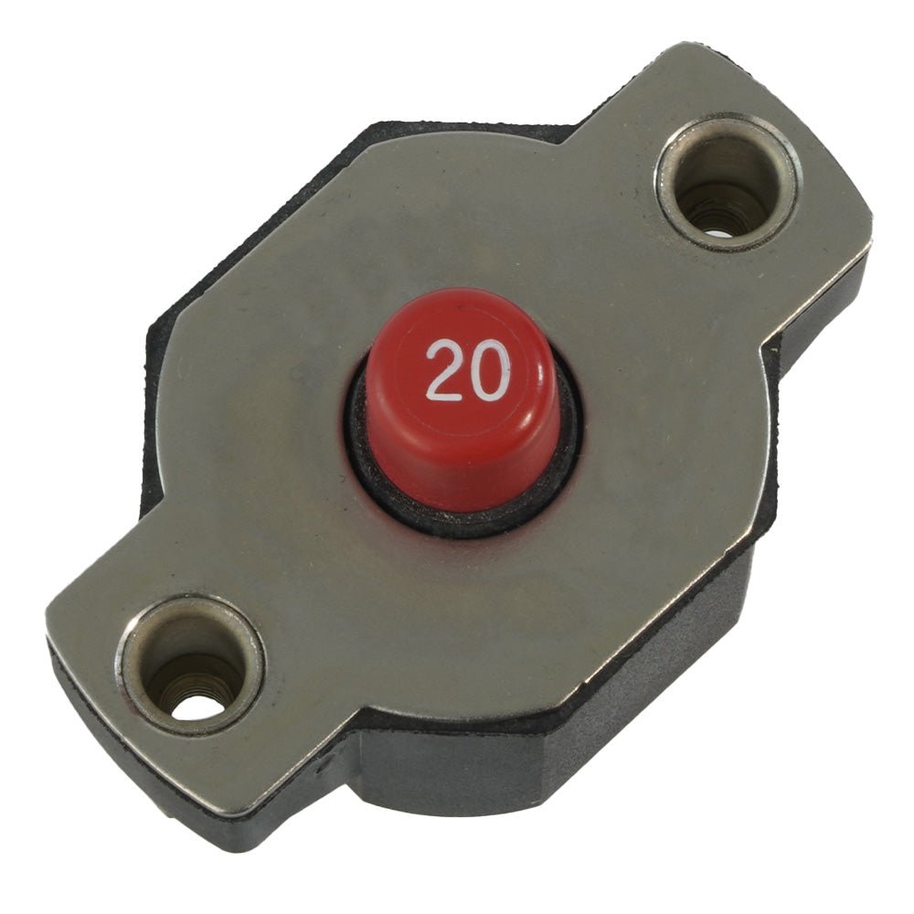 Egis 20A Push Button Circuit Breaker - Reset Only [4712-20] - Houseboatparts.com
