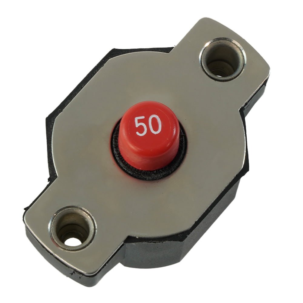 Egis 50A Push Button Circuit Breaker - Reset Only [4712-50] - Houseboatparts.com