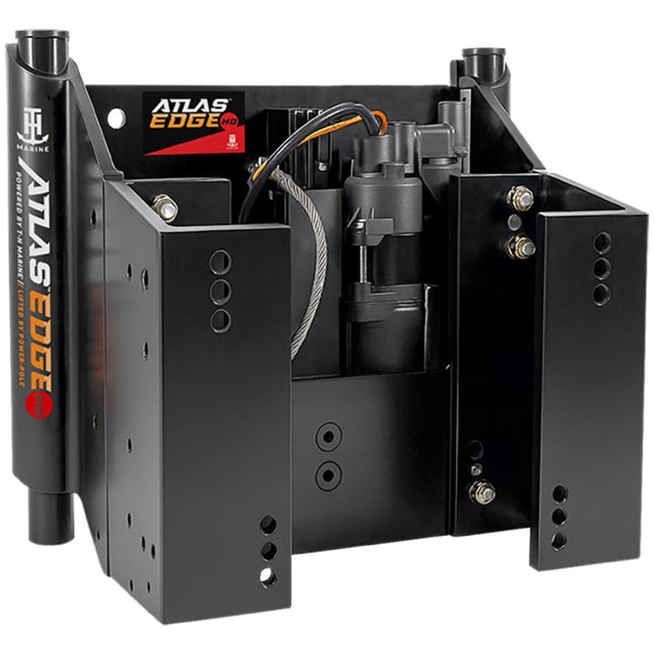 T-H Marine ATLAS EDGE 4" Set Back Hydraulic Jack Plate - Heavy Duty - Black [AHJE-4VHD-B-DP] - Houseboatparts.com