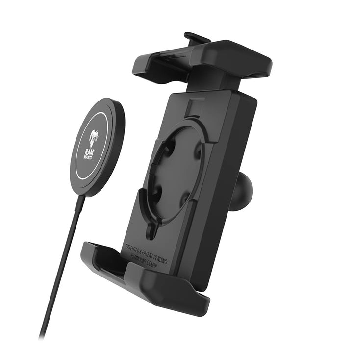 Ram Mount RAM Quick-Grip Pro XL w/Ball Qi2 15W Wireless Charger [RAM-HOL-PD7B-W2MU] - Houseboatparts.com
