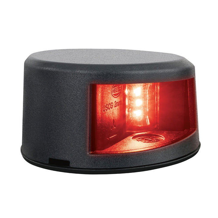 Hella Marine NaviLED Gen II Port Deck Mount Navigation Lamp - Black [017910001] - Houseboatparts.com