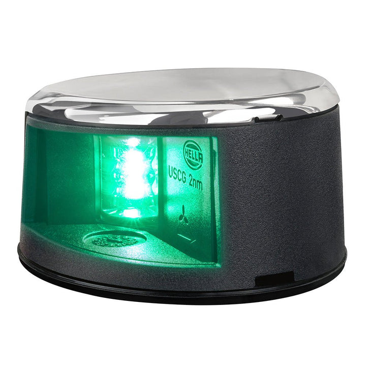 Hella Marine NaviLED Gen II Starboard Deck Mount Navigation Lamp - Stainless Steel [017910311] - Houseboatparts.com