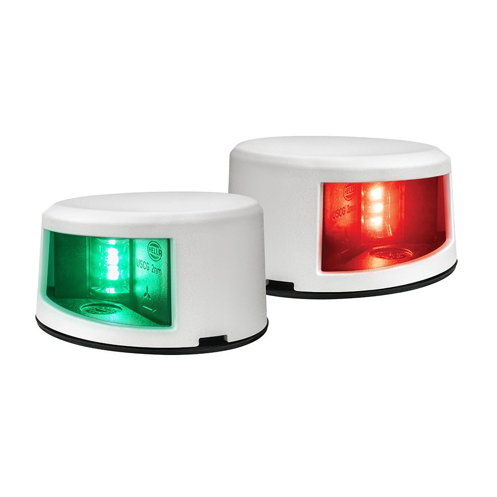 Hella Marine NaviLED Gen II Port/Starboard Deck Mount Navigation Lamps - White [017910811] - Houseboatparts.com