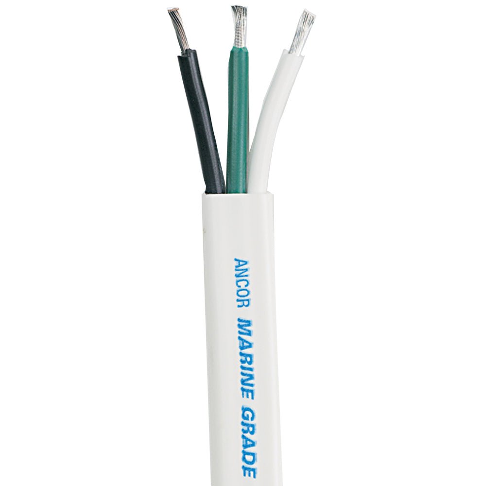 Ancor White Triplex Cable - 10/3 AWG - White/Black/Green *Sold by the Foot [1311-FT] - Houseboatparts.com