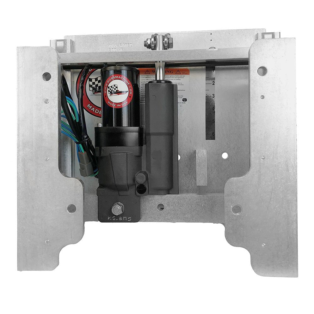 Bob's Machine 8" Setback Action Series Hydraulic Jack Plate - Silver [100-108001-NOPC-NOSPN-NG] - Houseboatparts.com