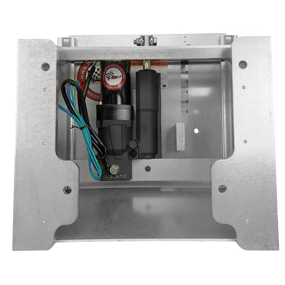 Bob's Machine 2" Setback Action Series Hydraulic Jack Plate - Silver [100-112112-NOPC-NOSPN-NG] - Houseboatparts.com