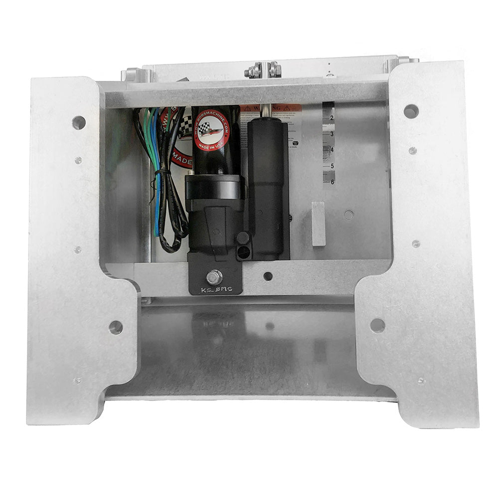 Bob's Machine 14" Setback Action Series Hydraulic Jack Plate - Silver [100-114001-NOPC-NOSPN-NG] - Houseboatparts.com