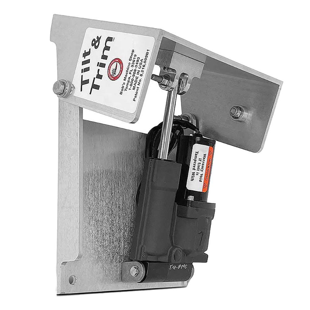 Bob's Machine Action Series Tilt Trim f/Clamp on Motors - Silver - 30HP [100-701100-NOPC] - Houseboatparts.com