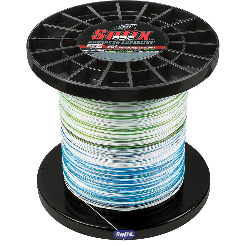 Sufix 832 Advanced Superline Bulk Metered 3500yds, 65lb, White - Neon Lime - Blue [660-465GHLCC] - Houseboatparts.com