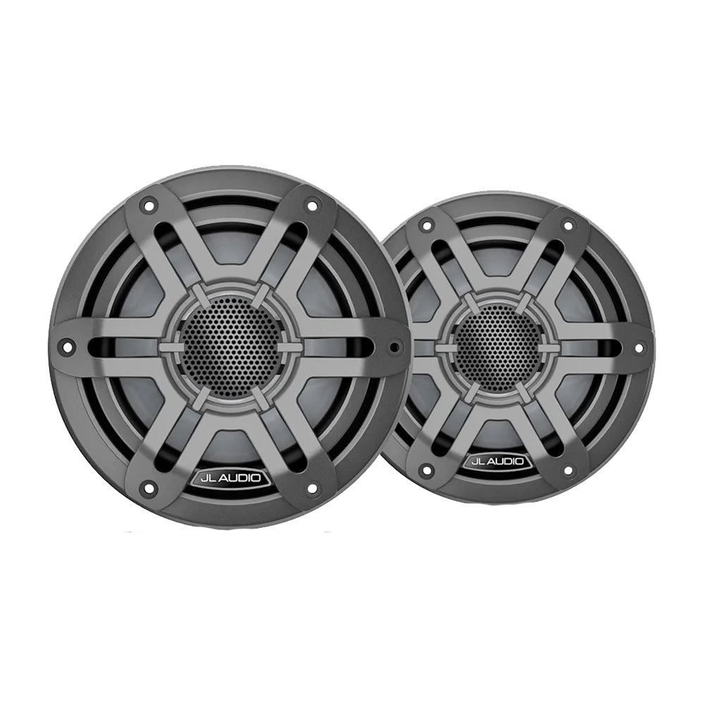 JL Audio M200 Marine Speakers 6.5" w/Grey Sport Grille [010-04753-01] - Houseboatparts.com