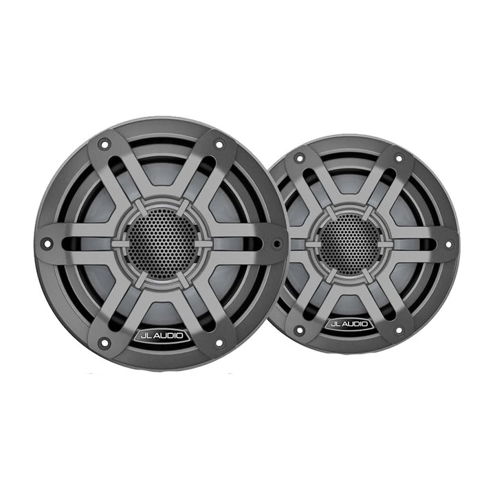 JL Audio M200 Marine Speakers 6.5" w/Grey Sport Grille [010-04753-01] - Houseboatparts.com