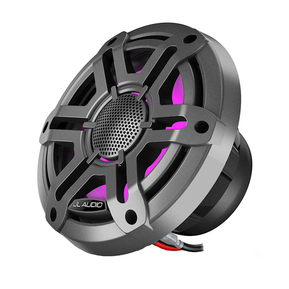 JL Audio M200 Marine Speakers 6.5" LED w/Grey Sport Grille [010-04753-03] - Houseboatparts.com