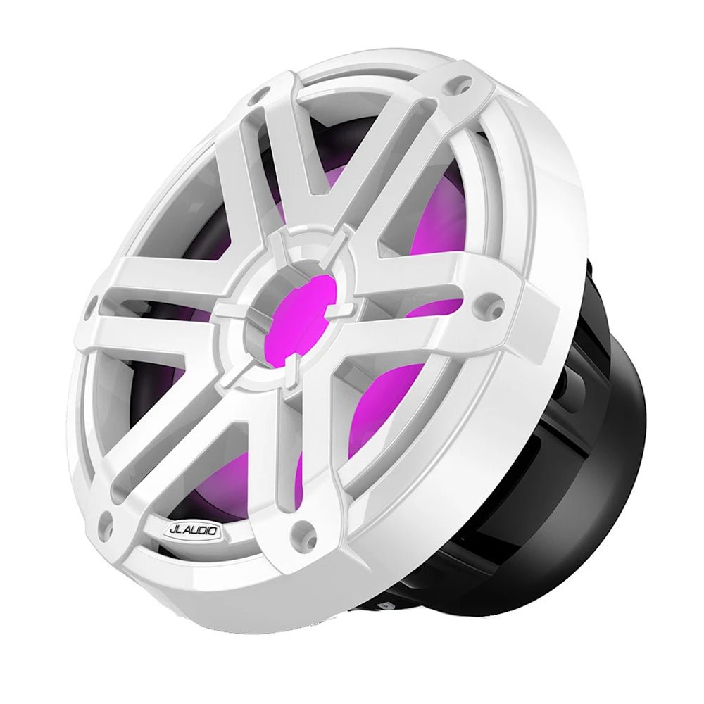 JL Audio M200 Marine Subwoofer 10" w/LED White Sport Grille [010-04759-00] - Houseboatparts.com