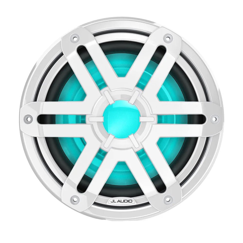 JL Audio M200 Marine Subwoofer 10" w/LED White Sport Grille [010-04759-00] - Houseboatparts.com