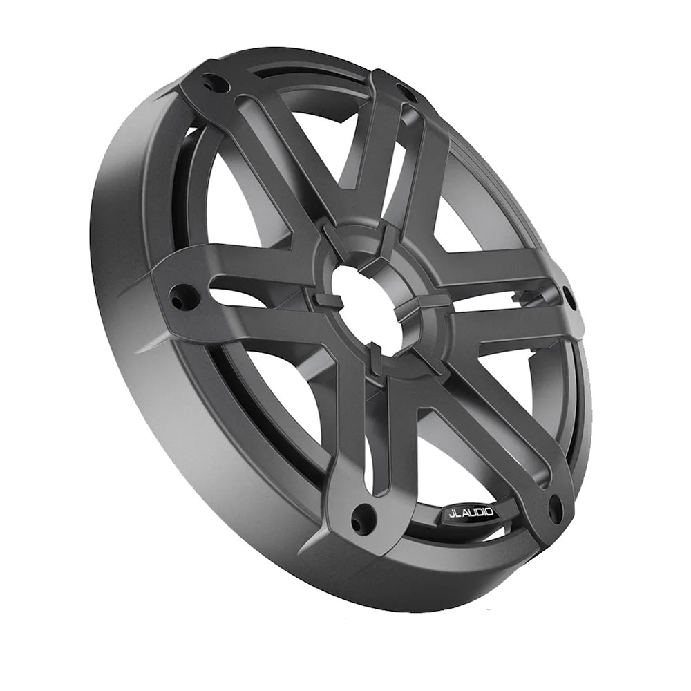JL Audio M200 10" Grey Sport Single Subwoofer Grille [010-14550-01] - Houseboatparts.com