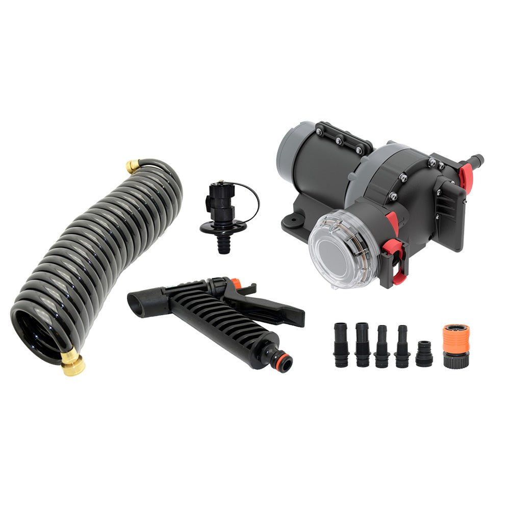 Johnson Pump Aqua Jet II WD - 3.5 GPM - 12V - Full Pump Kit [10-25013-14] - Houseboatparts.com
