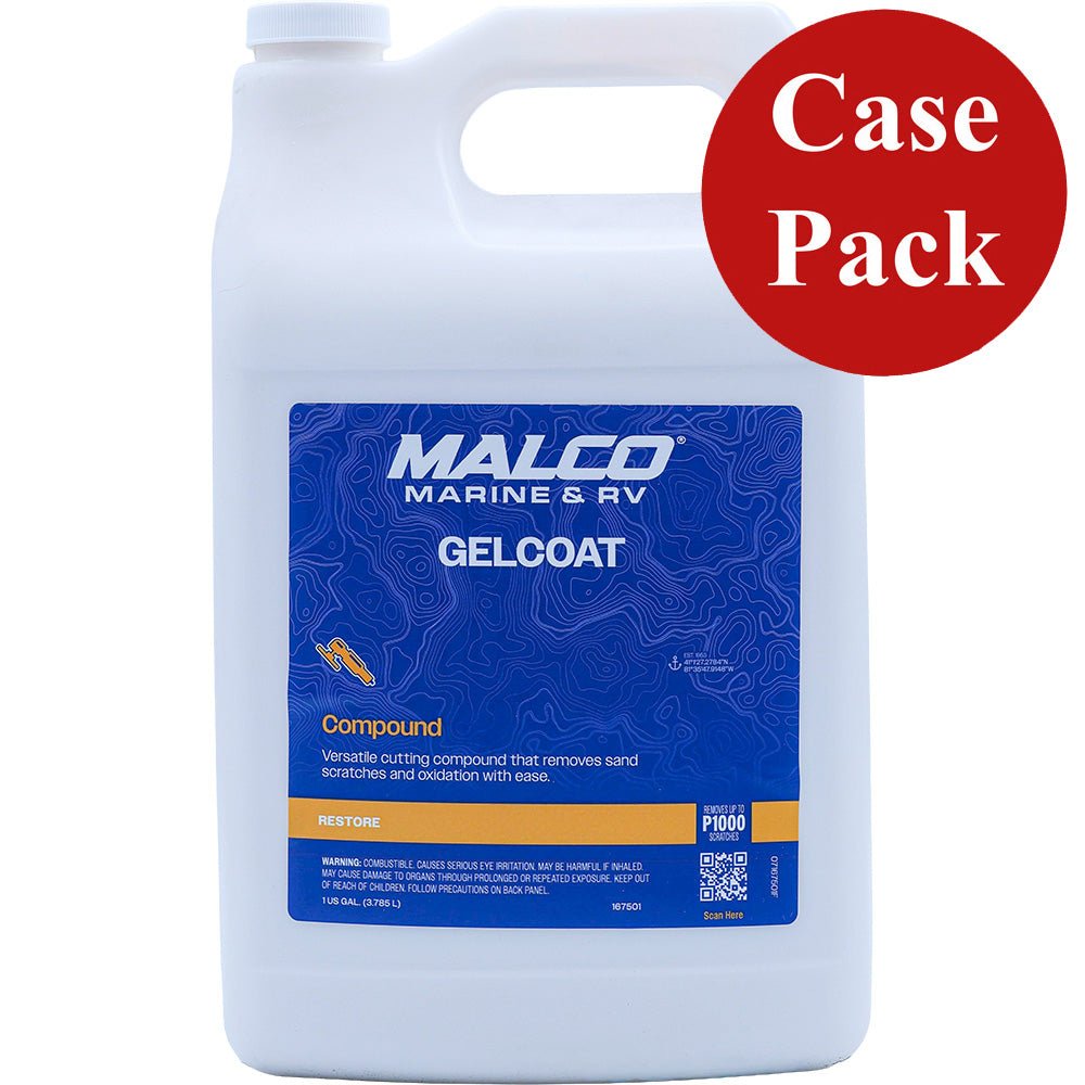 Malco GelCoat Compound - 1 Gallon *Case of 4 [167501CASE] - Houseboatparts.com