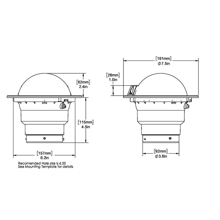 Ritchie SS-5000W SuperSport Compass - Flush Mount - White [SS-5000W] - Houseboatparts.com