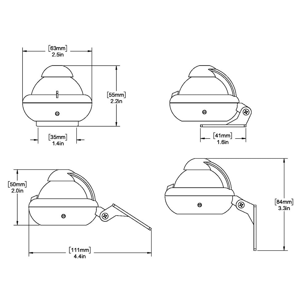 Ritchie X-10-A RitchieSport Automotive Compass - Bracket Mount - Gray [X-10-A] - Houseboatparts.com