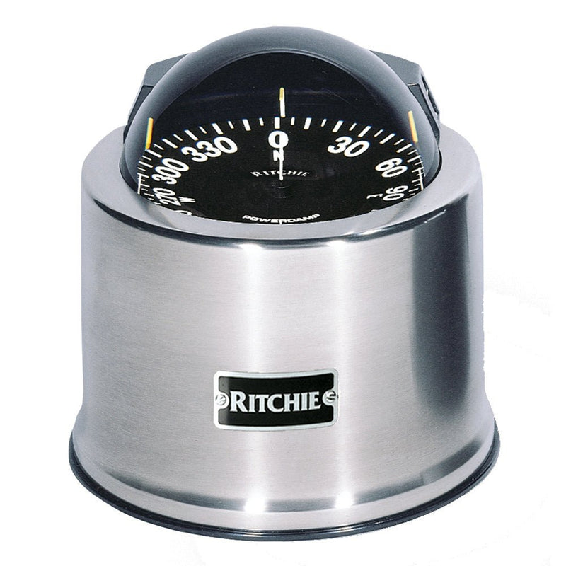 Ritchie SP-5-C GlobeMaster Compass - Pedestal Mount - Stainless Steel - 12V - 5 Degree Card [SP-5-C] - Houseboatparts.com