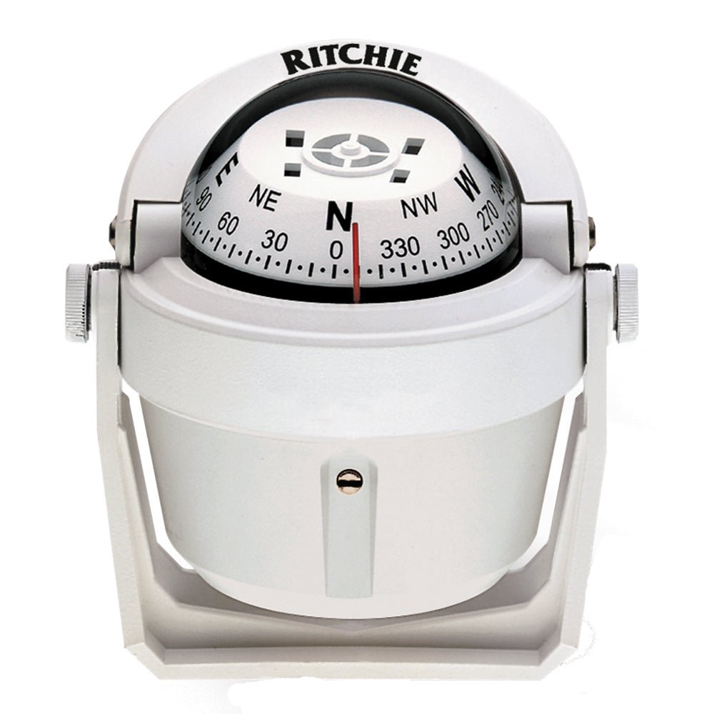 Ritchie B-51W Explorer Compass - Bracket Mount - White [B-51W] - Houseboatparts.com