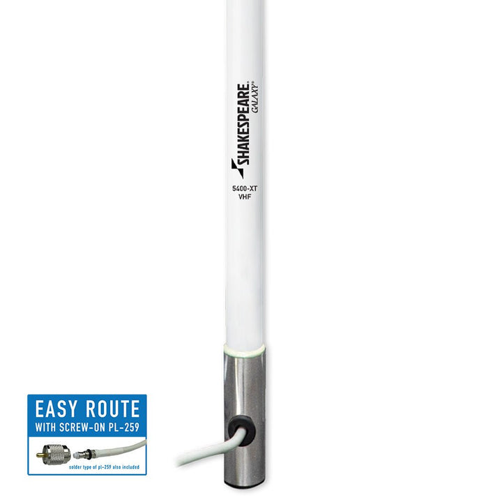 Shakespeare 5400 - XT Galaxy 4' VHF Antenna - 3dB Gain [5400 - XT] - Houseboatparts.com