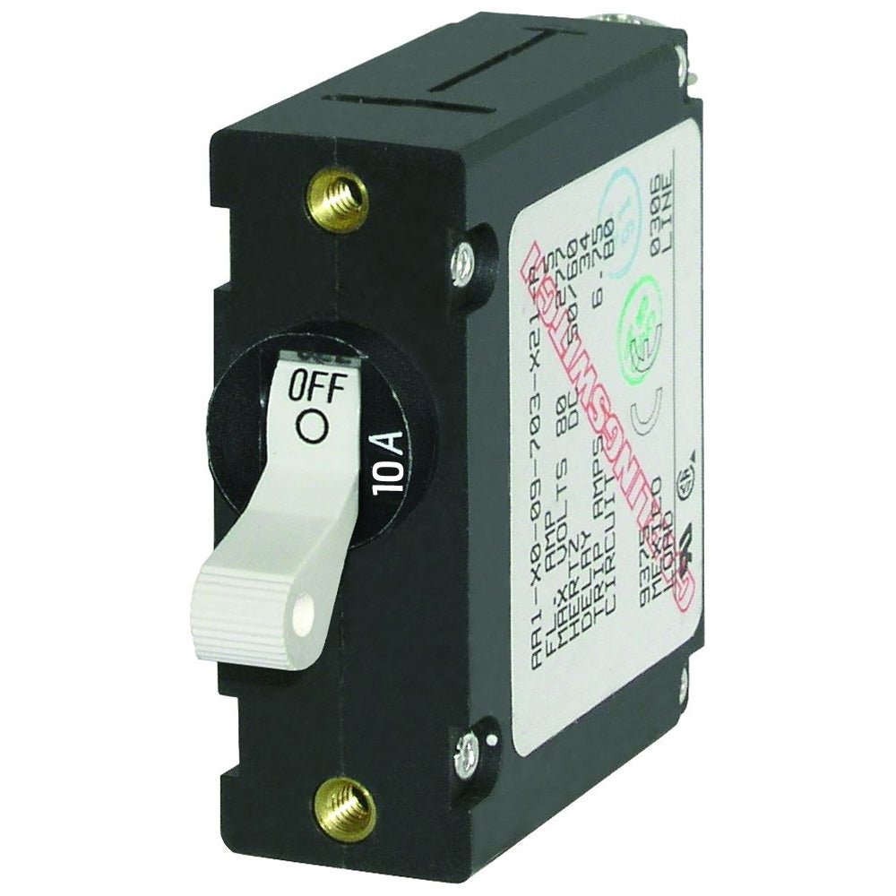 Blue Sea 7206 AC/DC Single Pole Magnetic World Circuit Breaker - 10AMP [7206] - Houseboatparts.com