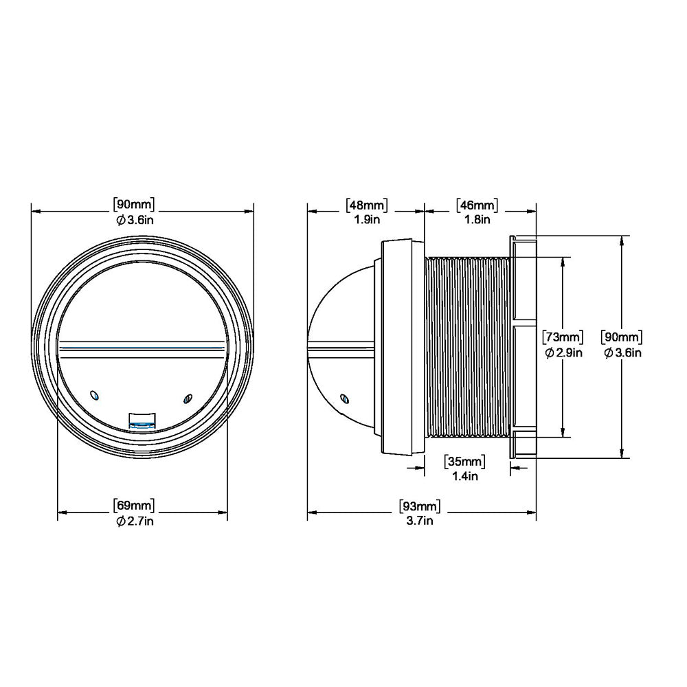 Ritchie V-57.2 Explorer Compass - Dash Mount - Black [V-57.2] - Houseboatparts.com