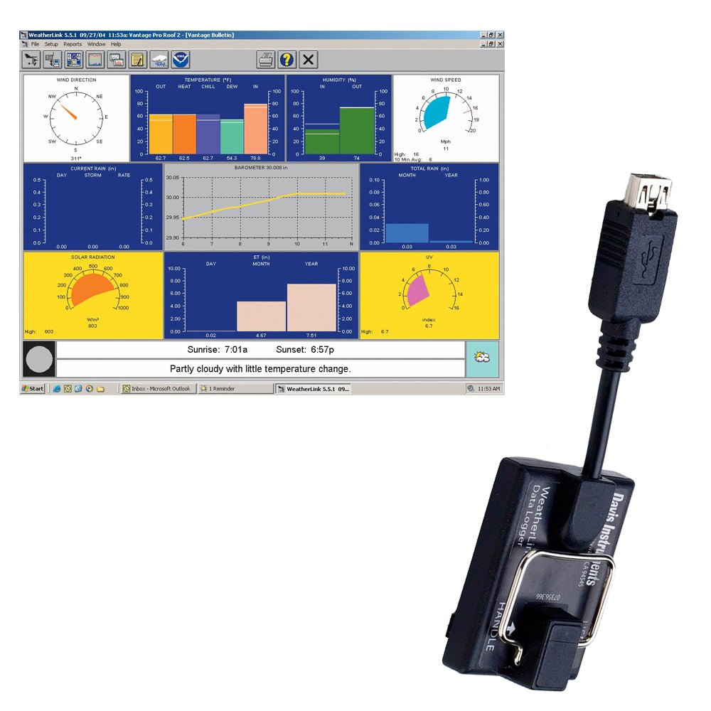 Davis WeatherLink f/Vantage Pro2 & Vantage Vue [6510USB] - Houseboatparts.com