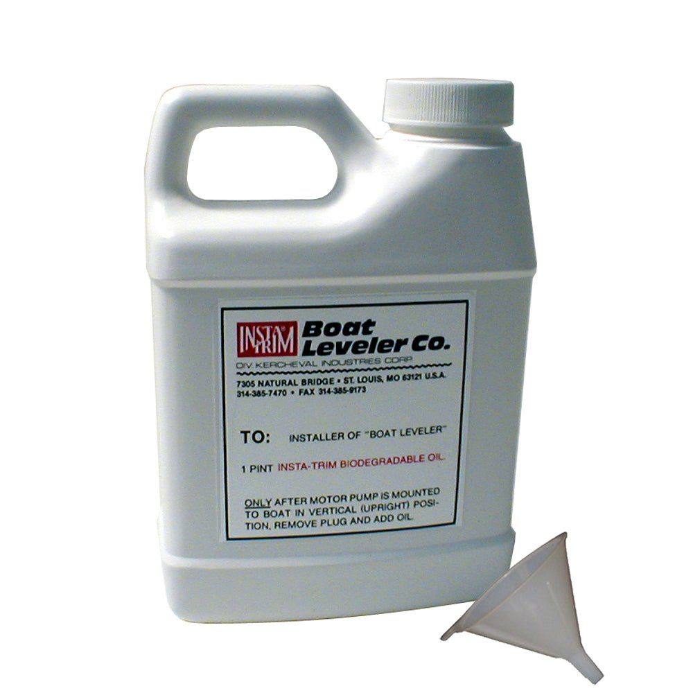 Boat Leveler Oil & Funnel Kit [12612] - Houseboatparts.com